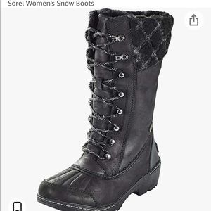 Sorel black winter boots in good condition